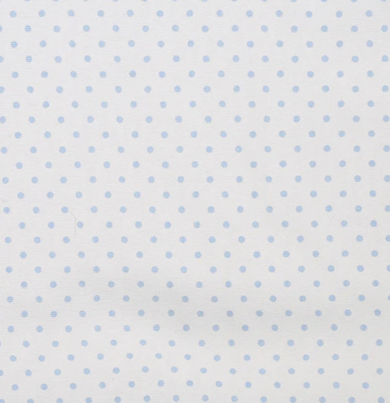 1 meter of blue bitty dot fabric
