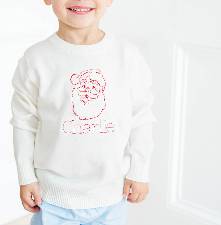 Custom santa name sweater