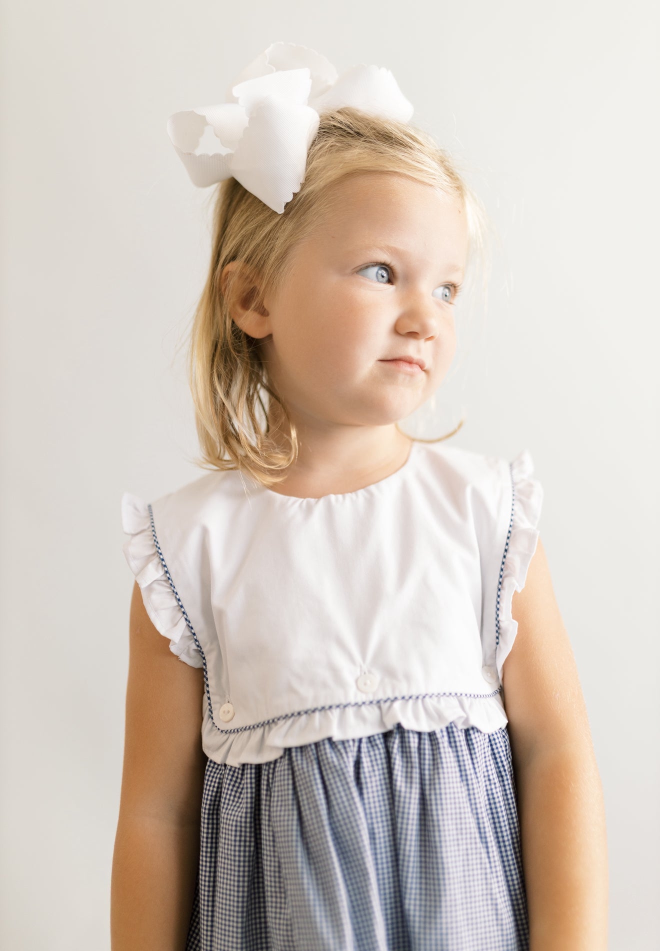 Girls gingham gameday dress