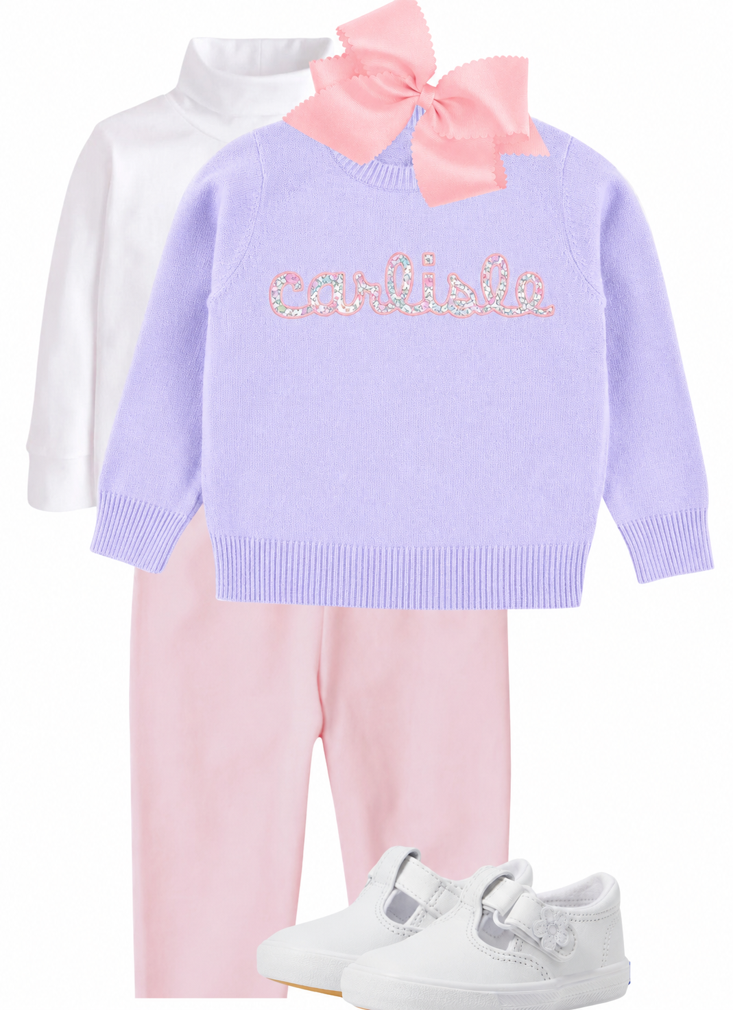 Lavender custom campure sweater