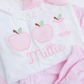 Back to school Girls pink gingham pant set