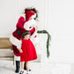 Red corduroy dress