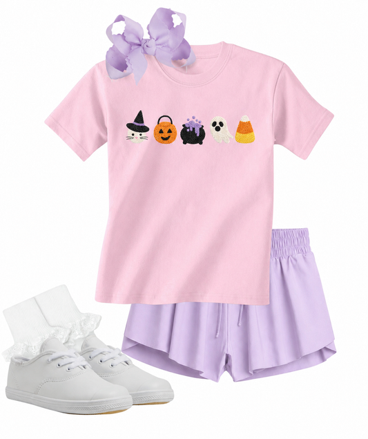 Not so spooky French knot shirt