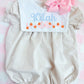 Girls tan gingham bubble