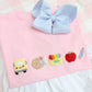 Girls French knot back to school shirt