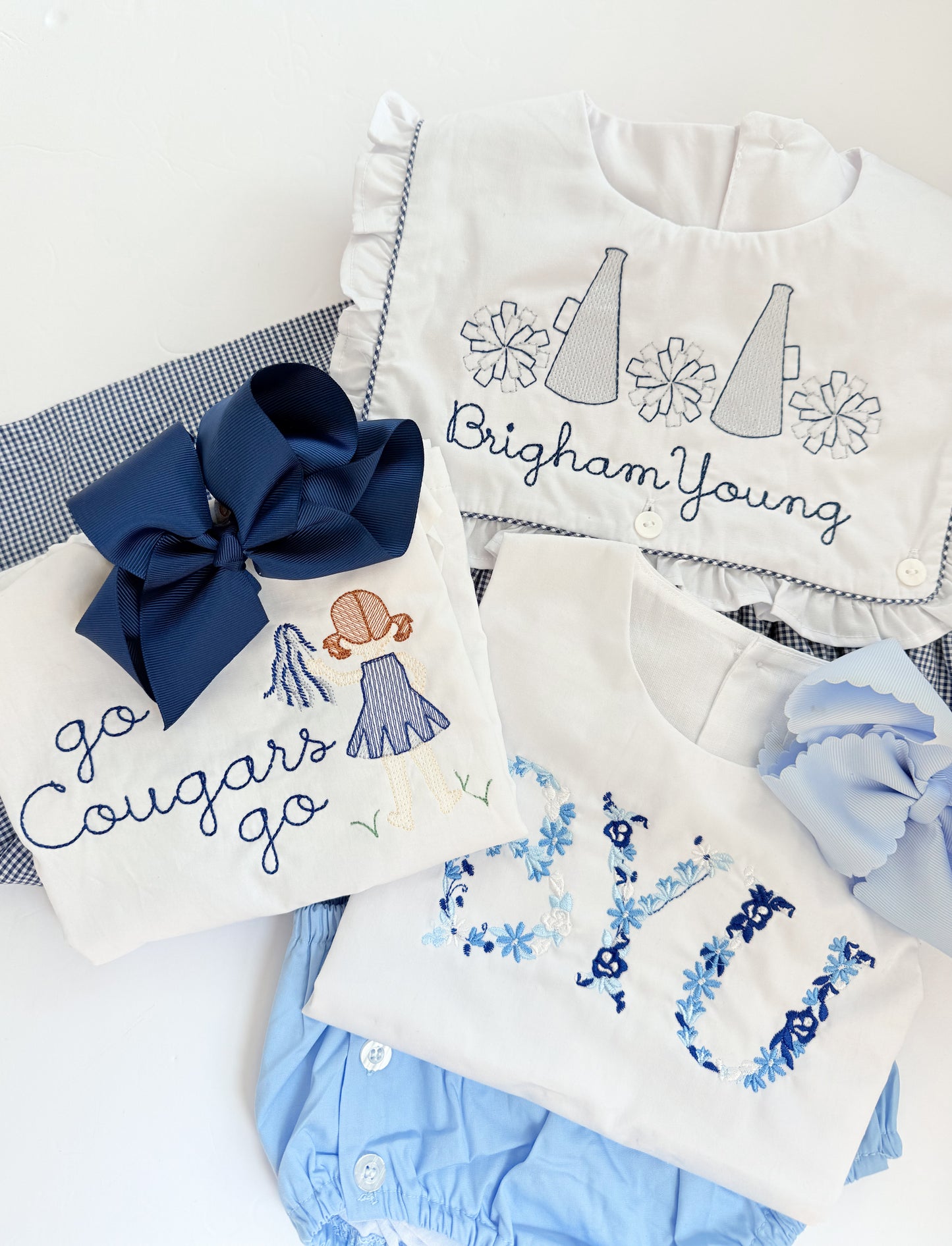 Girls gingham gameday dress