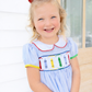 Hand smocked crayons dress