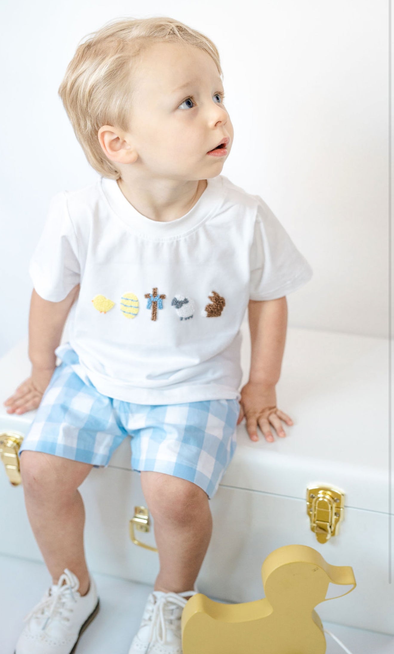 Boys French knot Easter set