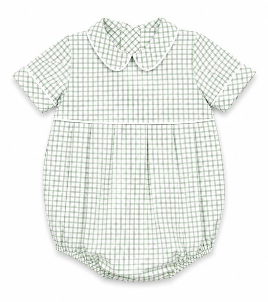 Boys sage window pane bubble