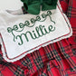 Plaid girls  Christmas bubble