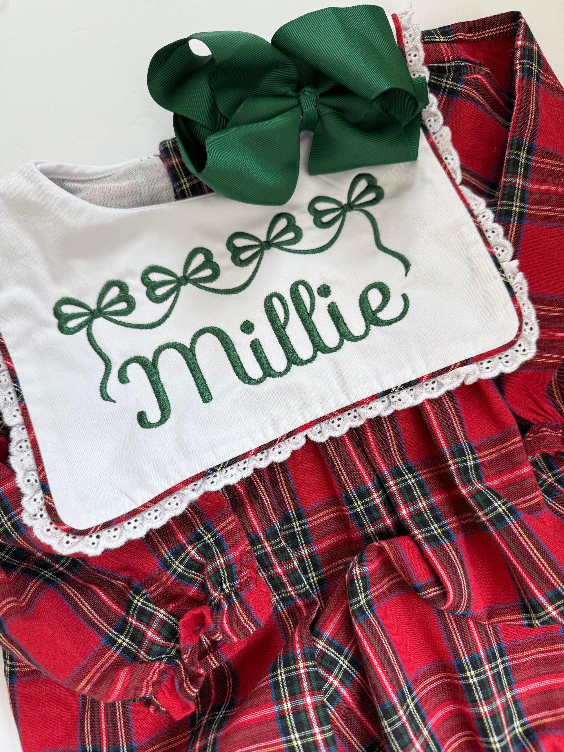 Girls Christmas plaid dress – Yoyabee
