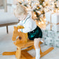 Green velvet boys monogram bubble
