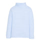 Unisex Light blue and white stripe turtleneck