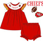 Red kingdom smocked set