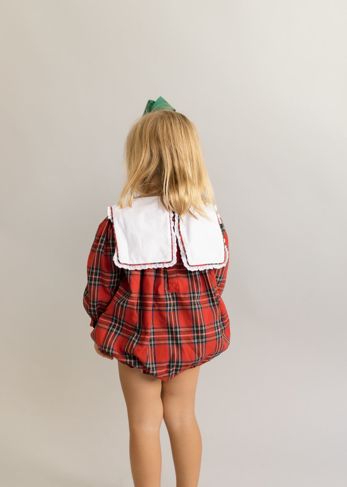 Plaid girls  Christmas bubble