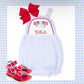 Light blue girls gingham bubble