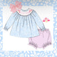 Turkey smocked diaper set