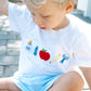 Boys back to school french knot short set
