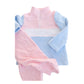 Pink and blue fleece set