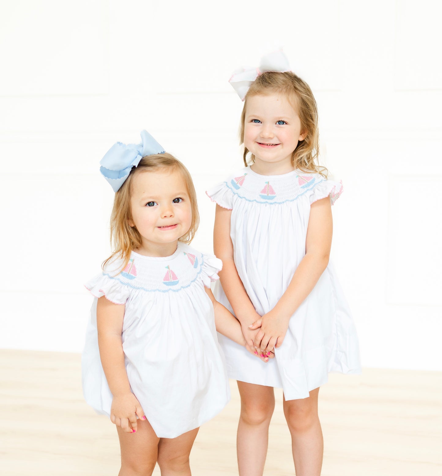 Sailboats smocked bubble