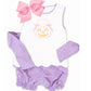 Lavender gingham bow back set