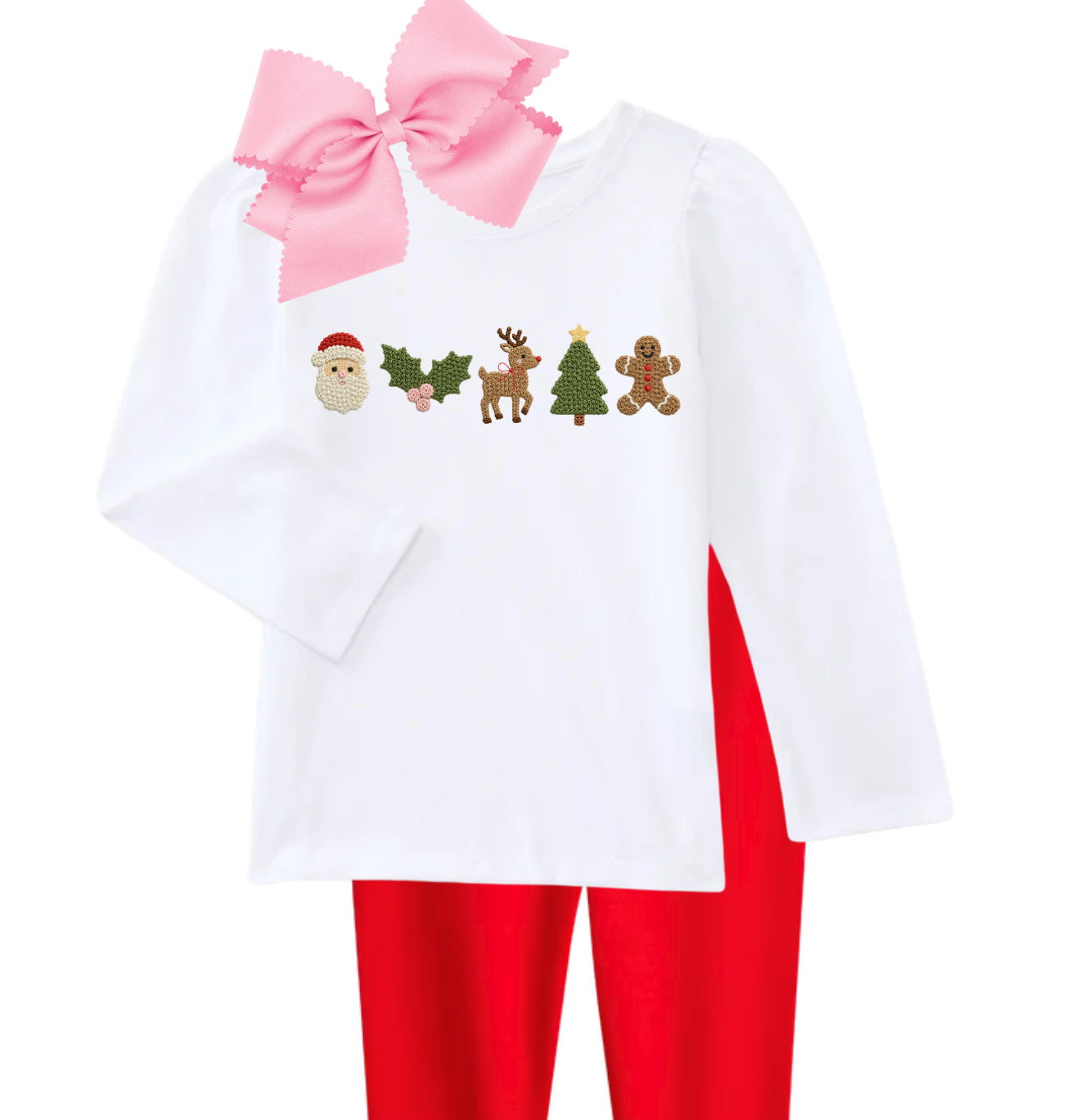 Christmas French knot shirt
