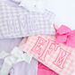 Lavender Gingham Sweater