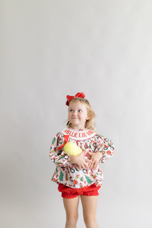 Lou Who Smock set