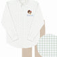 Boys long sleeve sage window pane shirt