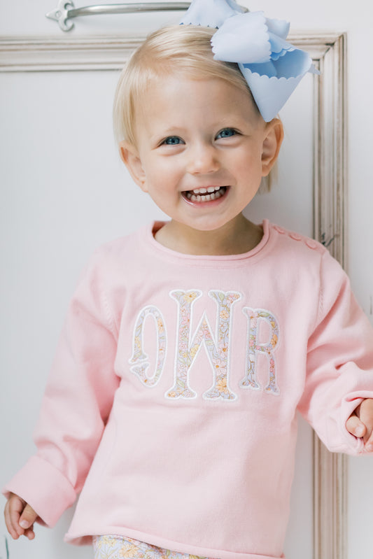 Light pink roll neck sweater