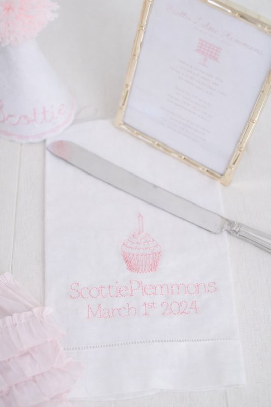 Heirloom Birthday Tea Towel Linen