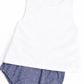 Navy gingham diaper set