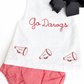 Red gingham diaper set