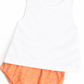 Orange gingham diaper set
