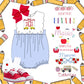 Girls scallop back to school bubble