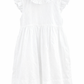 White Swiss dot dress