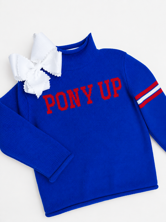 Pony Up knit sweater