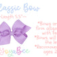 Lavender scallop 6” bow on clip