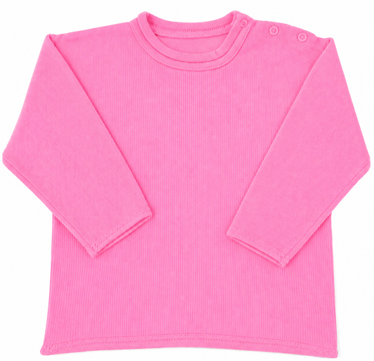 Hot pink roll neck sweater