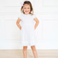 White Swiss dot dress