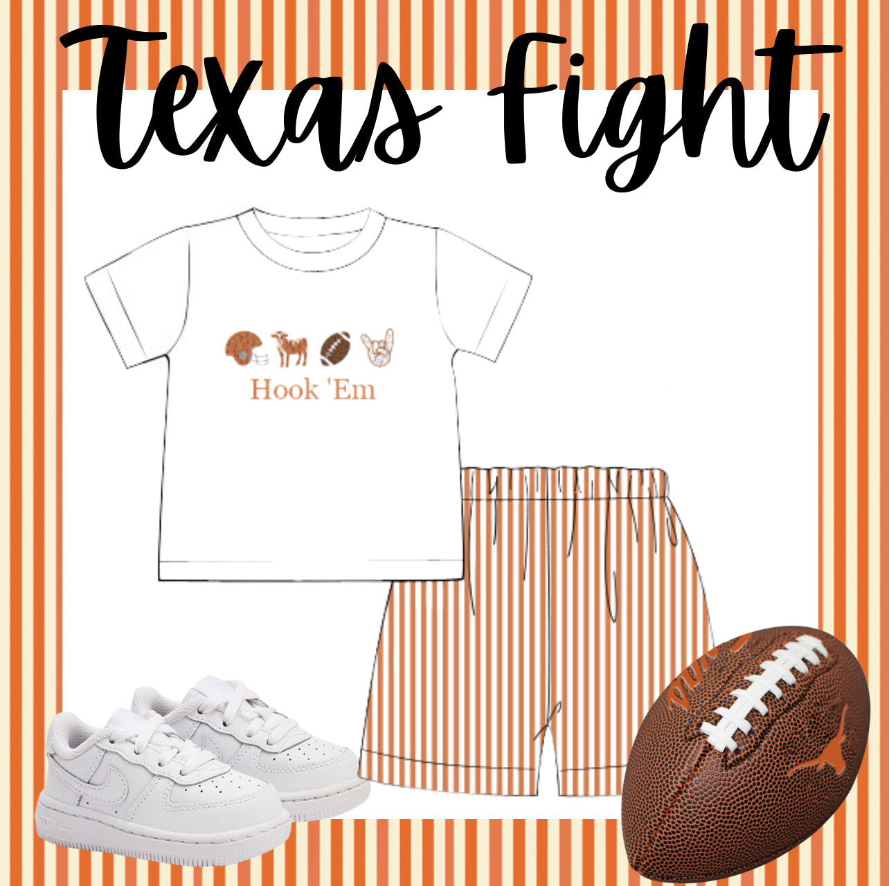 Hook ‘Em French knot short set