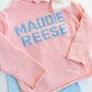 Custom name knit sweater