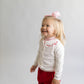 White cardigan campure sweater