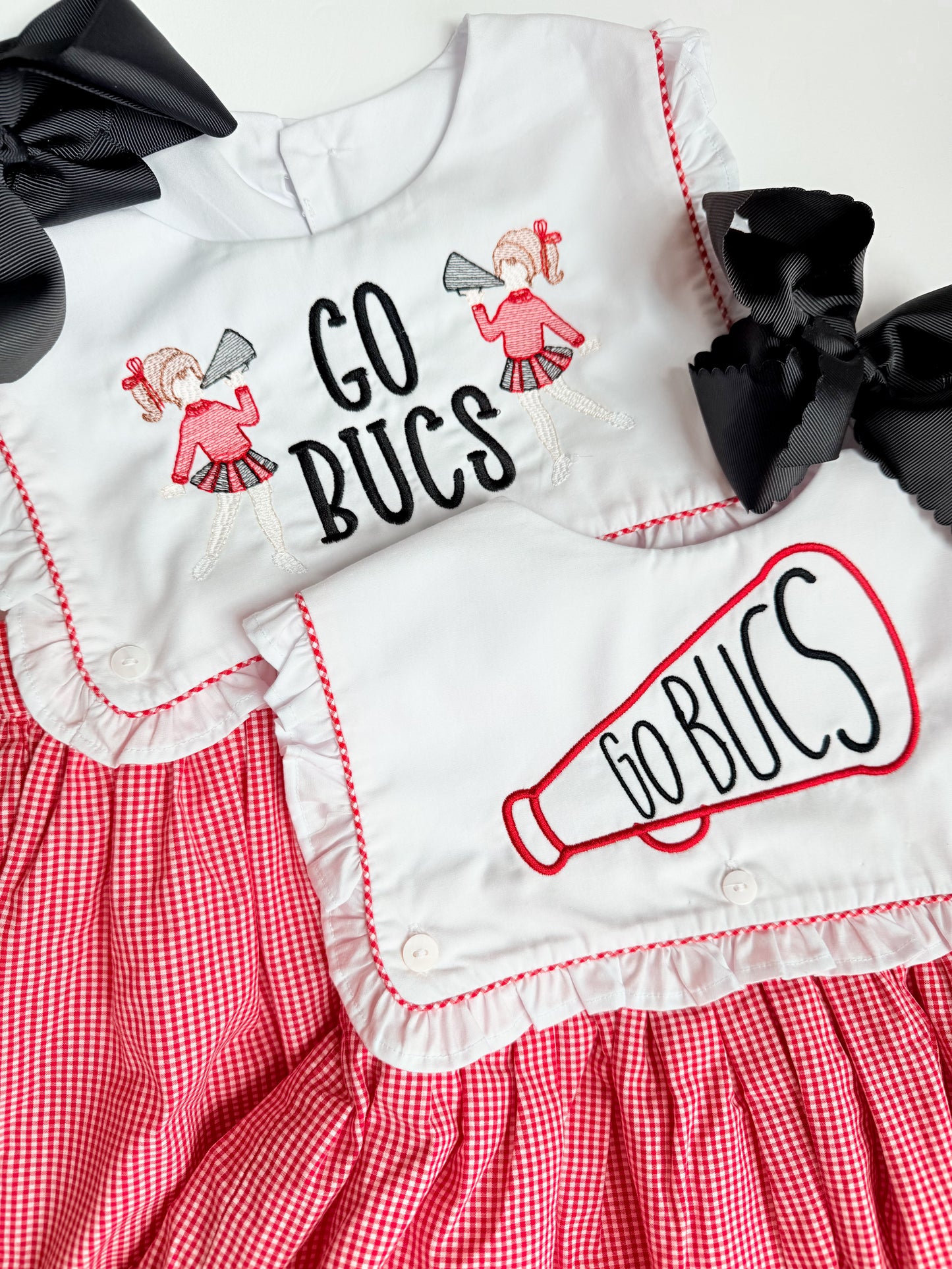Girls gingham gameday dress