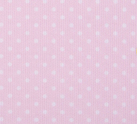 1 meter of pink with white bitty dot fabric