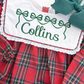 Plaid girls  Christmas bubble