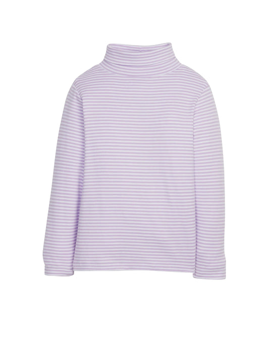 Lavender striped turtleneck