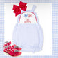Light blue girls gingham bubble