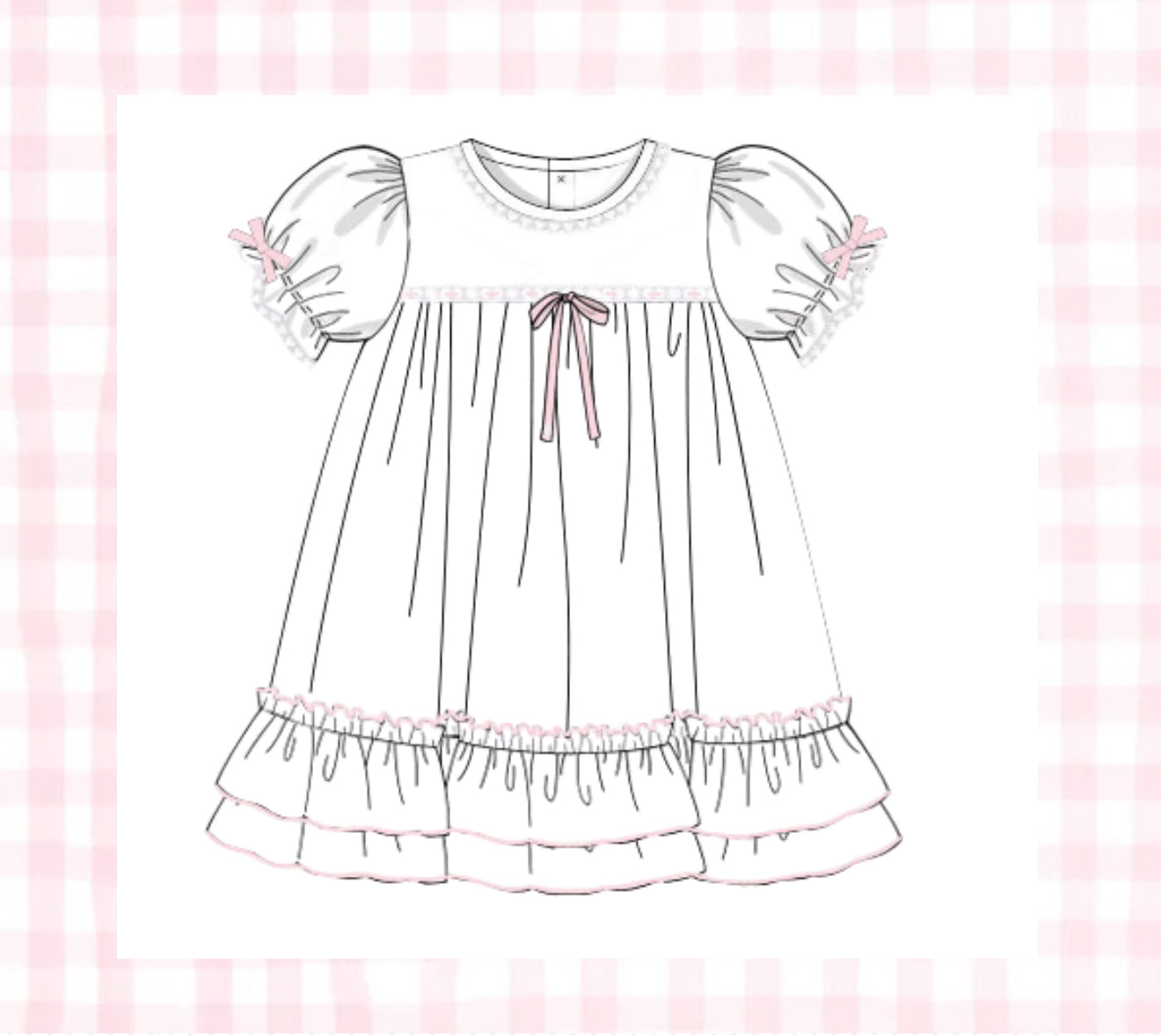 Girls Pima Cotton Spring nightgown
