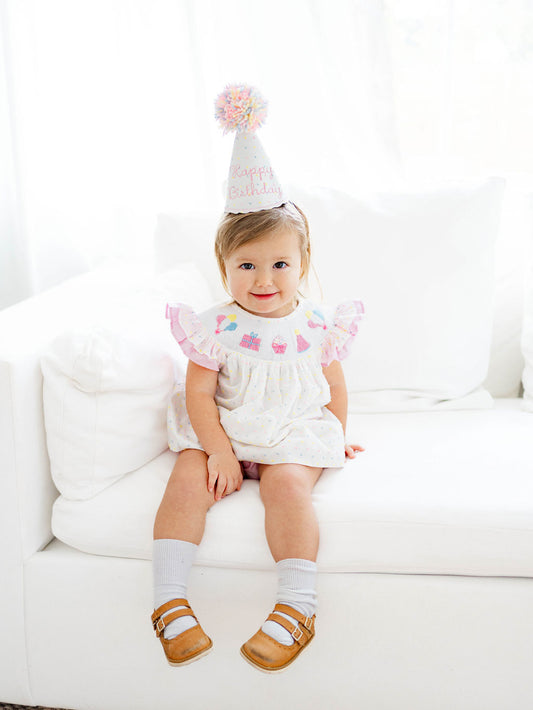 Birthday girl swiss dot set